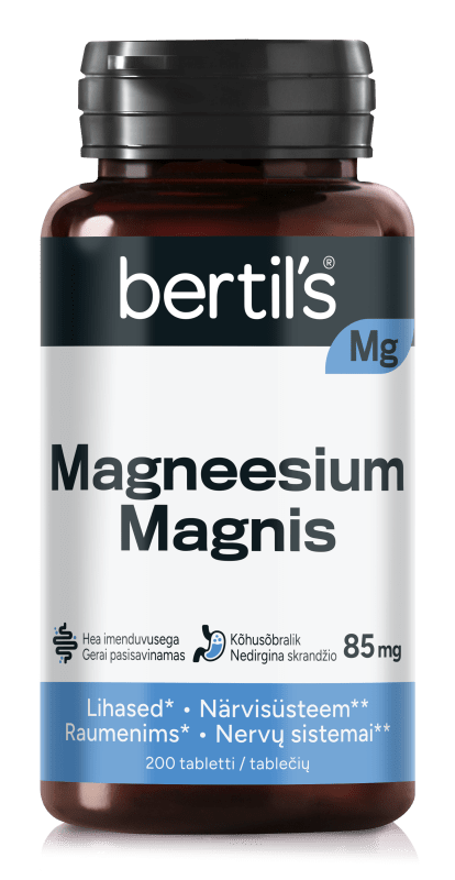 BERTILS MAGNEESIUM MAGNIS 85MG TBL N200