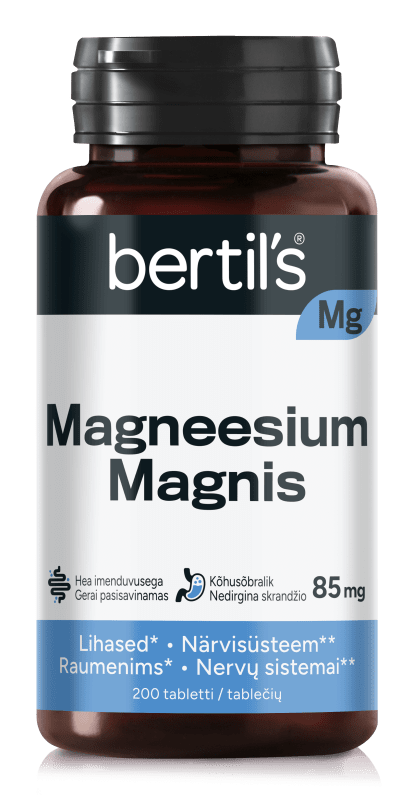 BERTILS MAGNEESIUM MAGNIS TBL 85MG N200