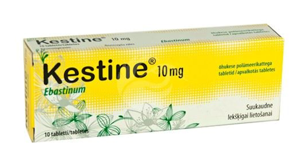 KESTINE 10 MG ÕHUKE POLÜMEERKATTEGA TBL 10MG N10