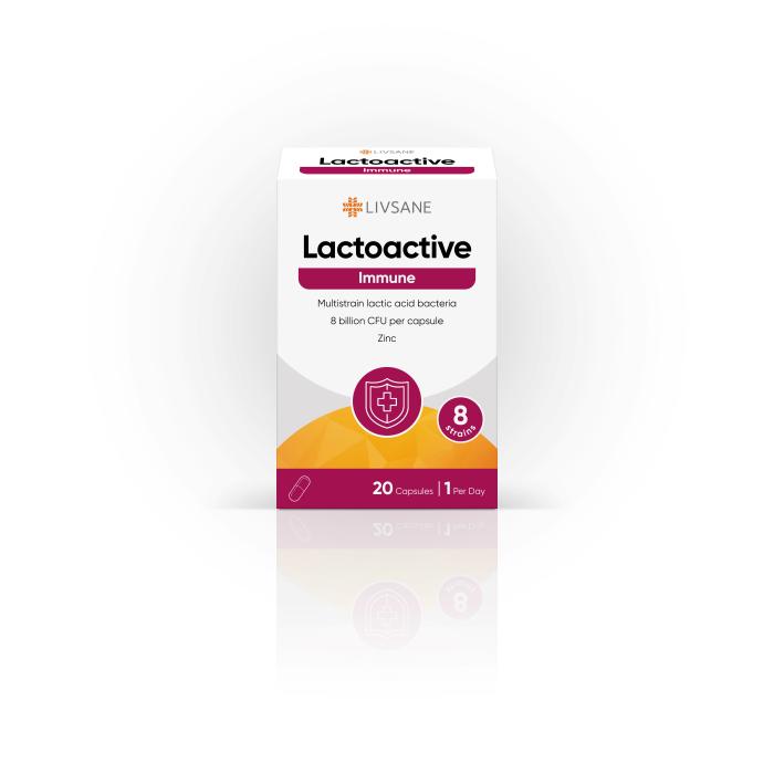 LIVSANE LACTOACTIVE IMMUNE KAPSLID N20	