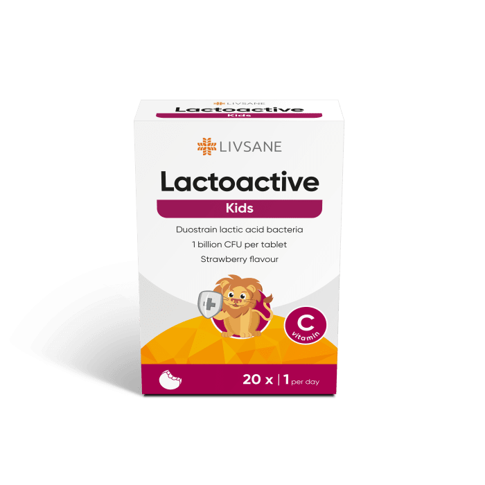 LIVSANE LACTOACTIVE KIDS NÄRIMISTBL N20