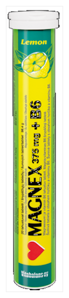 MAGNEX + VITAMIIN B6 LAHUSTUV TBL N20