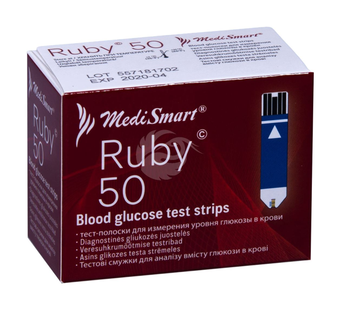TESTRIBAD MEDISMART RUBY N50 (GLÜKOMEETRI)