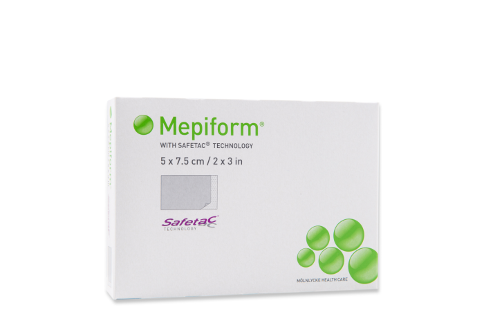 MEPIFORM SILIKOONPLAASTER 5X7,5CM ISEKLEEPUV STER N5