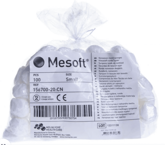MESOFT TUPS S VÄIKE STERIILNE N100