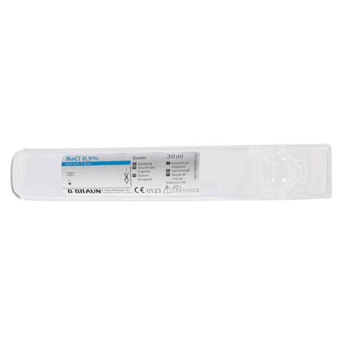 NATRII CHLORIDUM 0,9% B.BRAUN LOPUTUSLAHUS ECOLAV 30ML