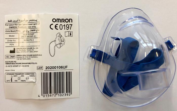 OMRON INHALAATORI MASK VVT(PVC) LASTELE