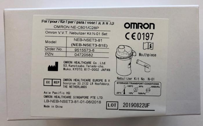 OMRON INHALAATORI VARUKOMPLEKT C801/C28P