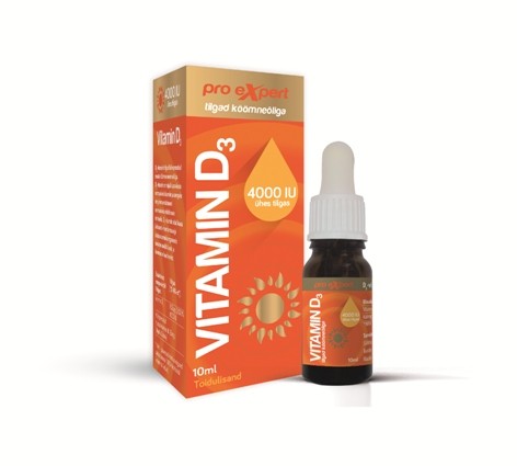 PRO EXPERT VITAMIIN D TILGAD 4000IU KÖÖMNEÕLIGA 10ML