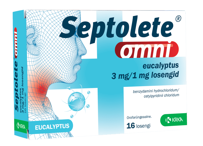 SEPTOLETE OMNI EUCALYPTUS LOSENG 3MG+1MG N16