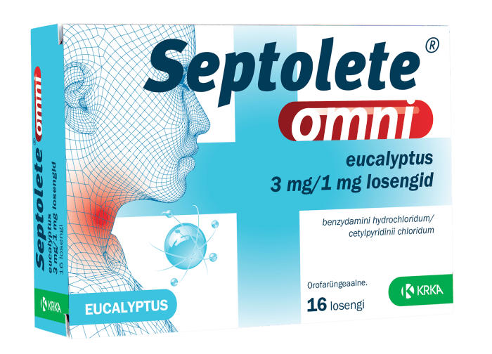SEPTOLETE OMNI EUCALYPTUS LOSENG 3MG+1MG N16