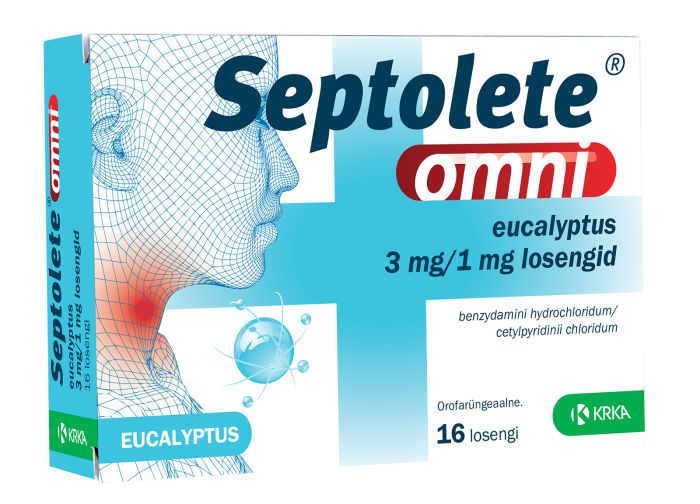 SEPTOLETE OMNI EUCALYPTUS LOSENG 3MG+1MG N16