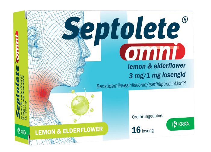 SEPTOLETE OMNI SIDRUNI JA LEEDRIPUU LOSENG 3MG +1MG N16
