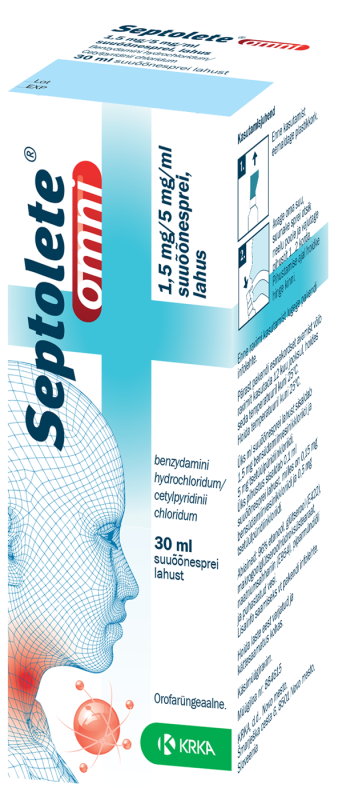 SEPTOLETE OMNI SUUÕÕNESPREI LAHUS 1.5MG+5MG 1ML 30ML N1