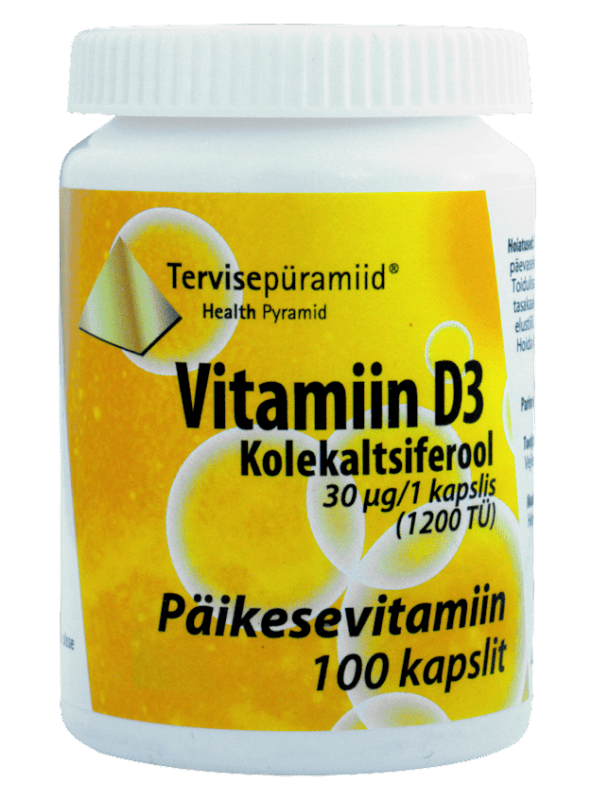 TERVISEPÜRAMIID VITAMIIN D KAPSLID 30MCG N100