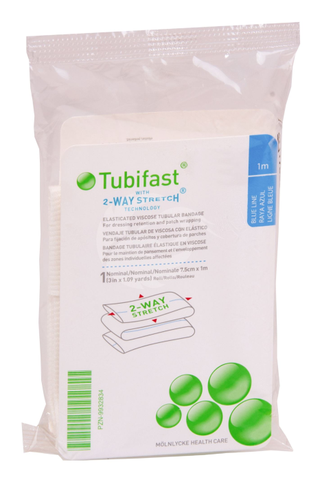 TUBIFAST SUKKSIDE 24-40CM 1M ELASTNE SININE