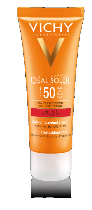 VICHY CS PÄIKESEKAITSEKREEM SPF50 VANAN.VASTANE NÄOLE 50ML