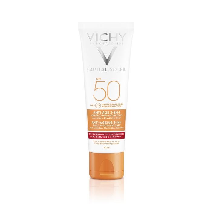 VICHY CS PÄIKESEKAITSEKREEM SPF50 VANAN.VASTANE NÄOLE 50ML