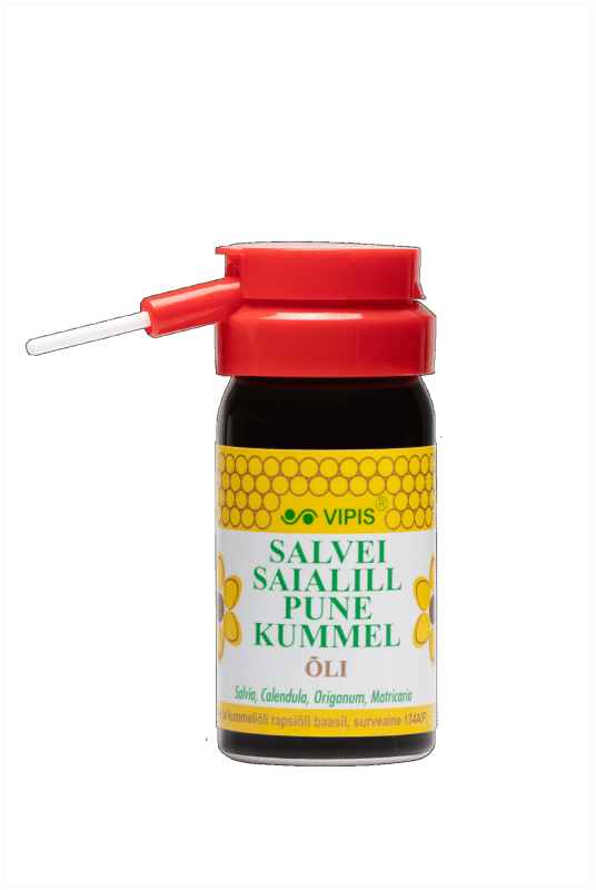 VIPIS SALVEI-SAIALILL-PUNE - KUMMEL ÕLI AEROSOOL 50ML