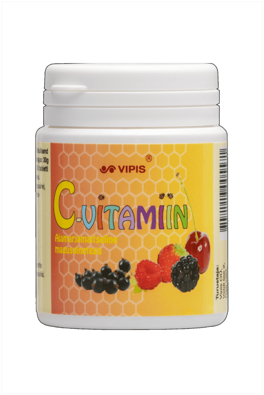 VIPIS VITAMIIN C TBL 100MG MARJAMAITSELINE N100