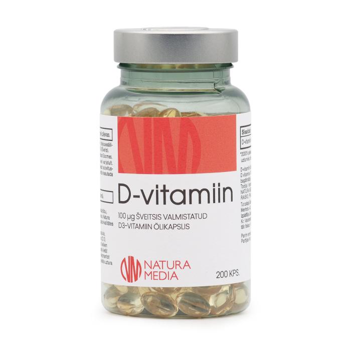 VITAMIIN D ÕLIKAPSLID 100MCG N200