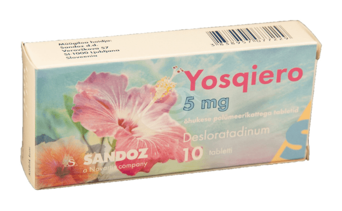 YOSQIERO ÕHUKE POLÜMEERKATTEGA TBL 5MG N10