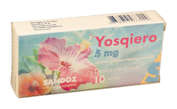 YOSQIERO ÕHUKE POLÜMEERKATTEGA TBL 5MG N10