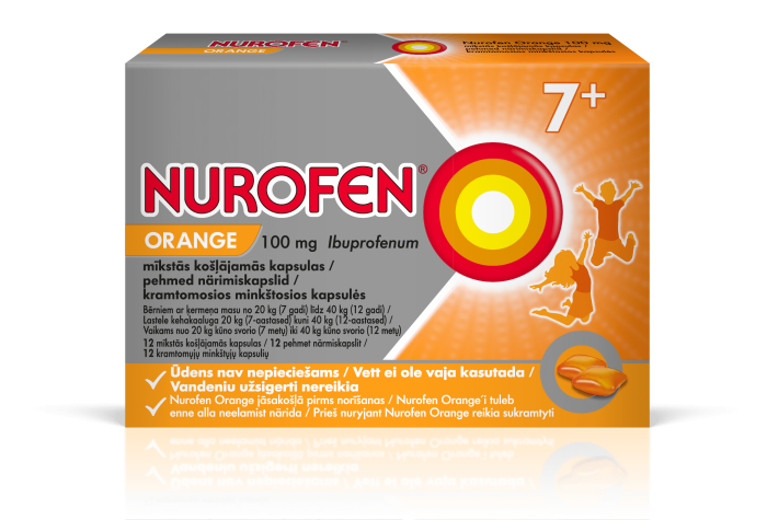 NUROFEN ORANGE PEHME NÄRIMISKAPSEL 100MG N12