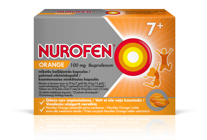 NUROFEN ORANGE PEHME NÄRIMISKAPSEL 100MG N12