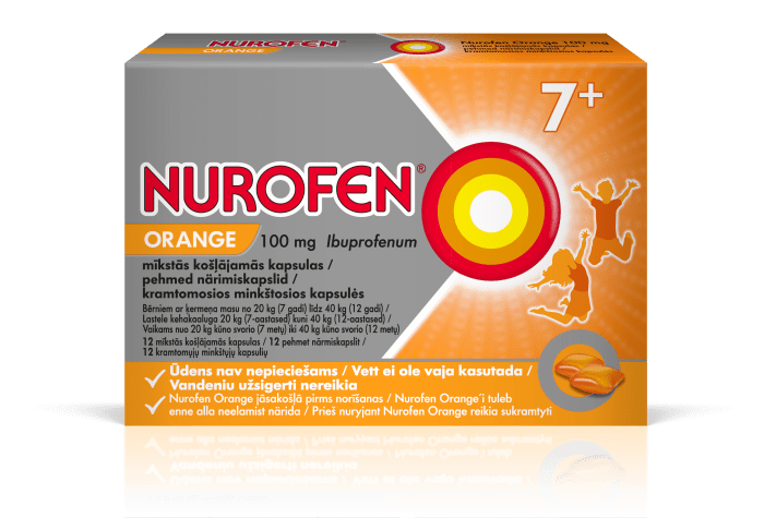 NUROFEN ORANGE PEHME NÄRIMISKAPSEL 100MG N12