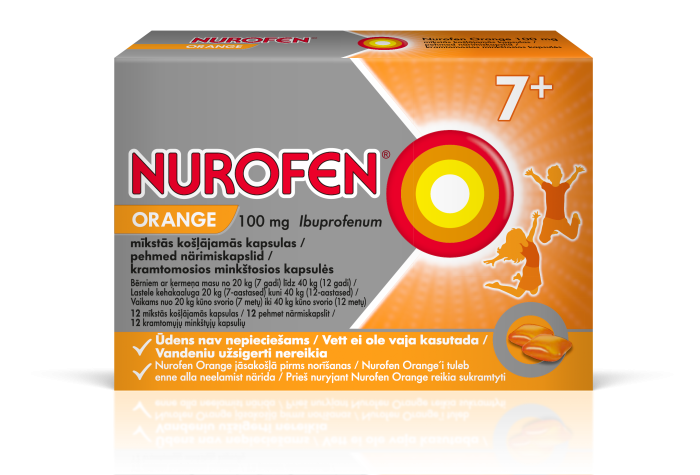 NUROFEN ORANGE PEHME NÄRIMISKAPSEL 100MG N12