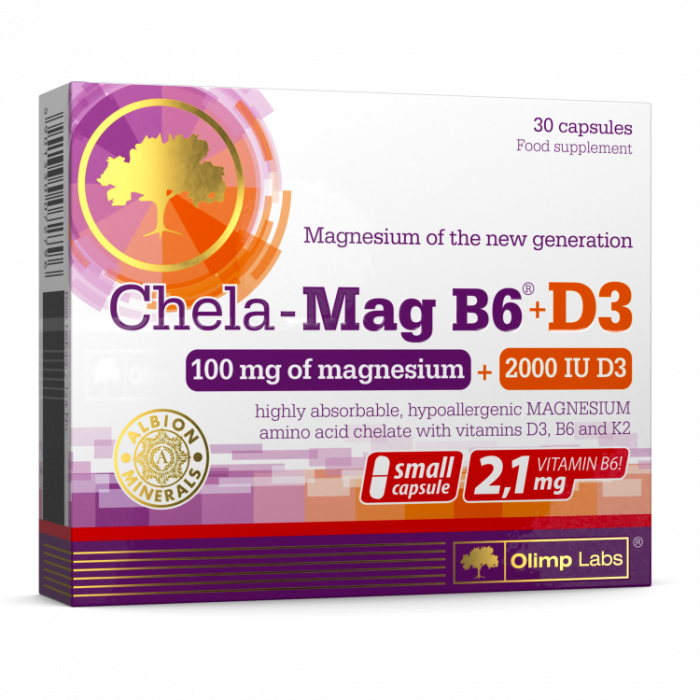 OLIMPLABS CHELA-MAG B6+D3 KAPSLID N30