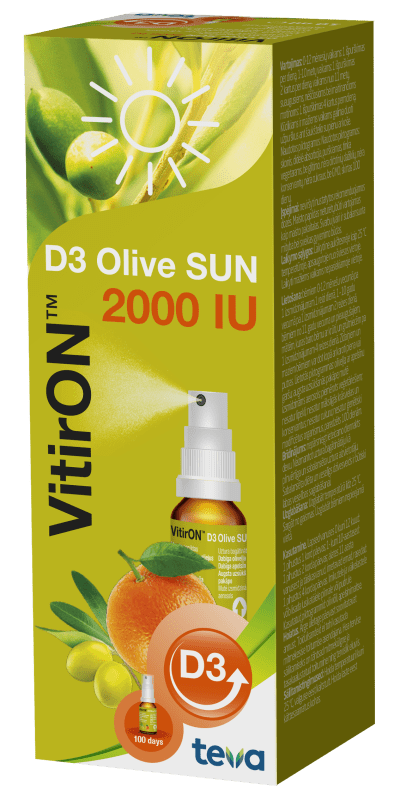 VITIRON VITAMIIN D OLIVE SUN SUUKAUDNE SPREI 2000IU 10ML