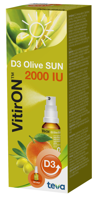 VITIRON VITAMIIN D OLIVE SUN SUUKAUDNE SPREI 2000IU 10ML