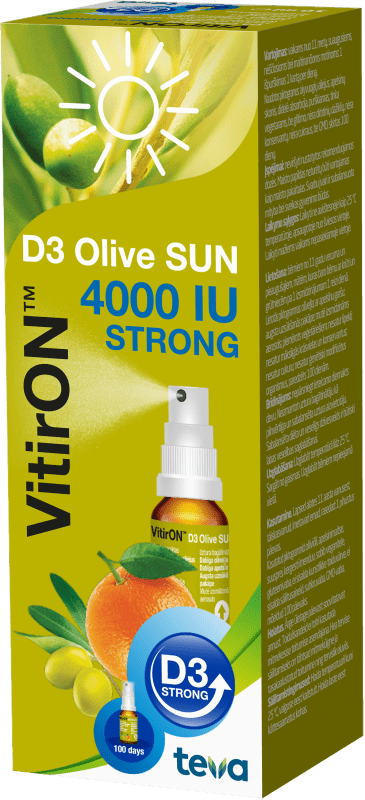 VITIRON VITAMIIN D OLIVE SUN SUUKAUDNE SPREI 4000IU 10ML