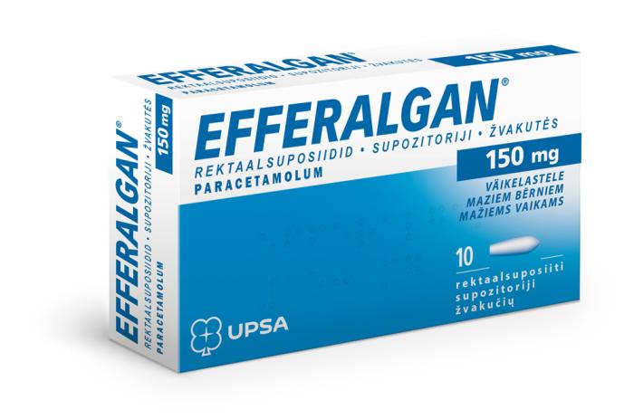EFFERALGAN 150 MG REKTAALSUPOSIIT 150MG N10