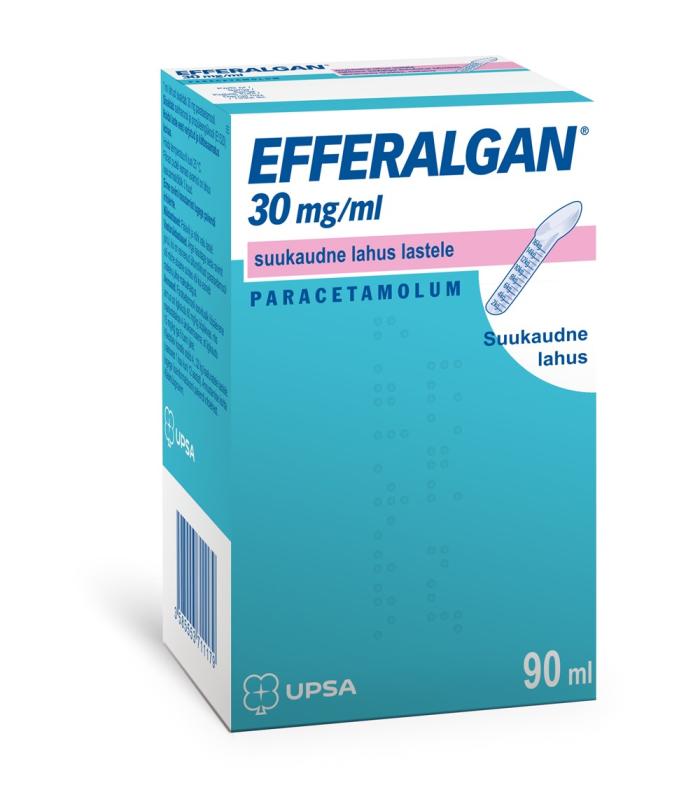 EFFERALGAN SUUKAUDNE LAHUS 30MG 1ML 90ML N1