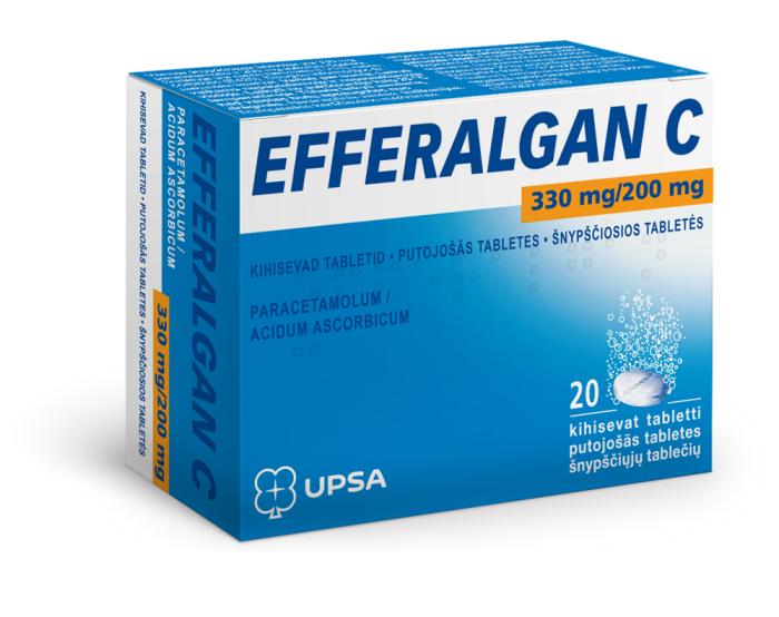 EFFERALGAN C KIHISEV TBL. 330MG+200MG N20