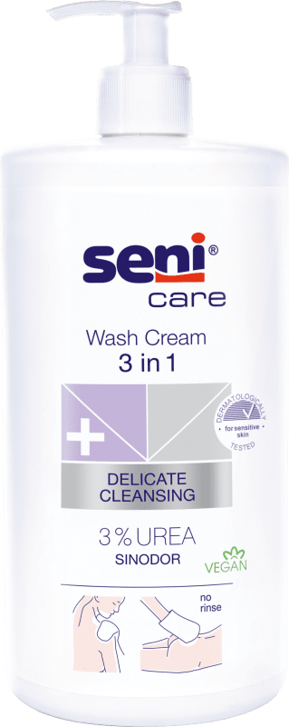 SENI CARE 3IN1 PESUKREEM 3% UREA 1000ML