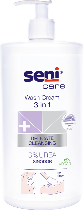 SENI CARE 3IN1 PESUKREEM 3% UREA 1000ML