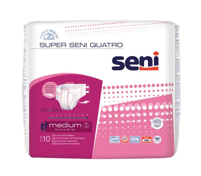 SENI SUPER QUATRO PÜKSMÄHKMED TAKJAKINNITUSEGA M 3700ML N10