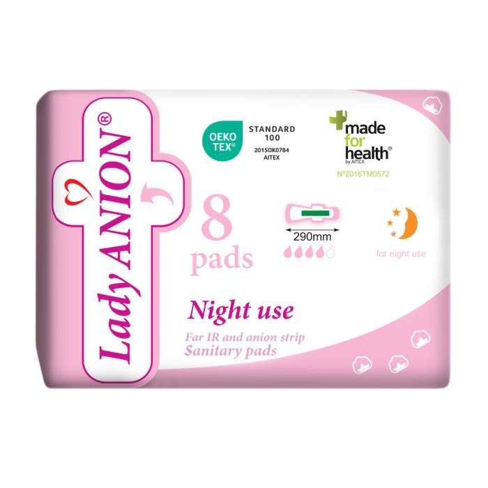 LADY ANION HÜGIEENILINE SIDE ÖÖSEKS 290MM N8