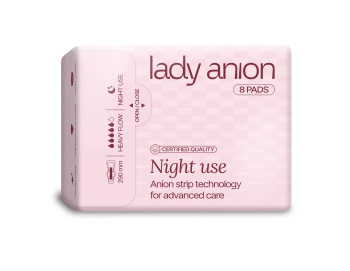 LADY ANION HÜGIEENILINE SIDE ÖÖSEKS 290MM N8