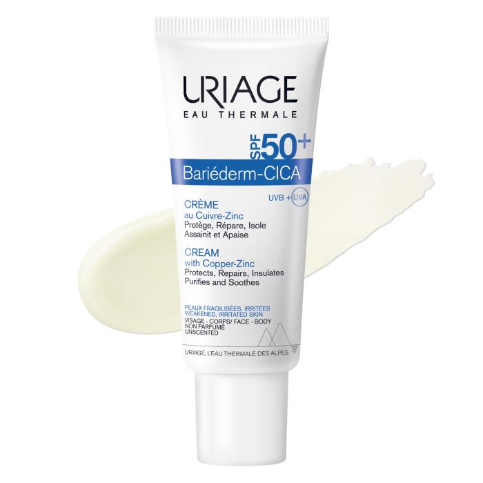 URIAGE BARIEDERM CICA CU-ZN NÄOKREEM SPF50+ 40ML