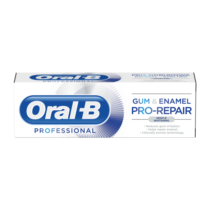 ORAL-B HAMBAPASTA GUM&ENAMEL PROFESSIONAL GENTLE WHITE 75ML