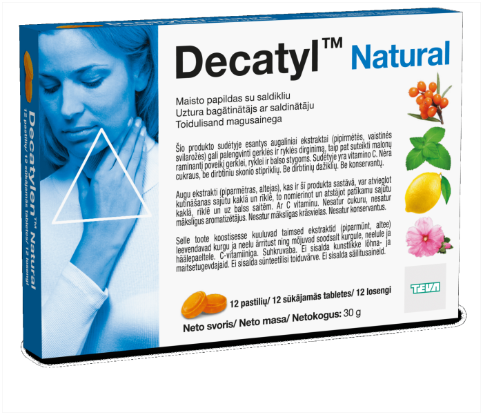 DECATYL NATURAL LOSENGID N12