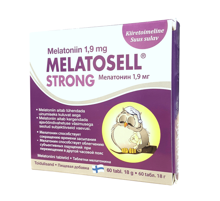 MELATOSELL STRONG TBL 1,9MG N60