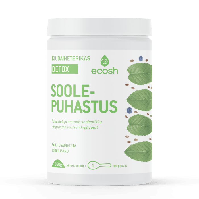 ECOSH DETOX KIUDAINETERIKAS SOOLEPUHASTUS PULBER 260G