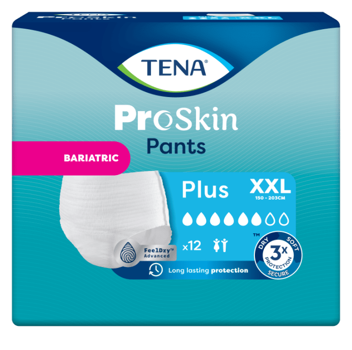 TENA PANTS BARIATRIC IMAVAD PÜKSID PLUS XXL (1440ml) N12