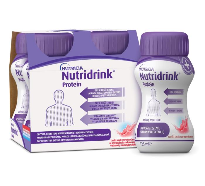 NUTRIDRINK PROTEIN JOOK PUNASED MARJAD 125ML N4
